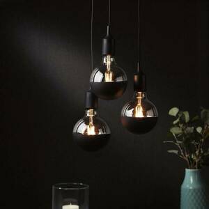 LED lámpa E27 827 6.5W fényszóró tükör fekete matt kép