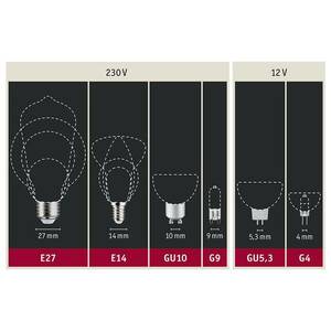 Paulmann LED gömb E27 Inner Shape G95 4W füst kép
