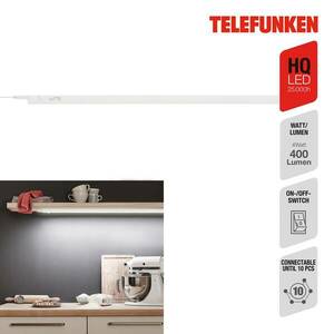 LED-es szekrény alatti lámpa Hephaistos, fehér, hossza 87 cm kép
