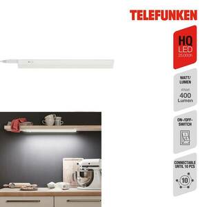 Hephaistos LED-es szekrény alatti lámpa, fehér, hossza 31 cm kép