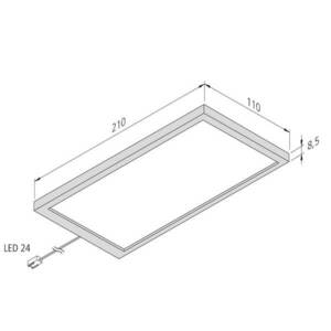 Sky Sonar 3-szett 3000K acél LED-es részegy. lámpa kép