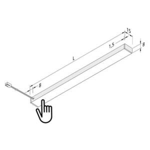 Top-Stick FMT LED szekrény alatti lámpa, 3000K, 90cm kép