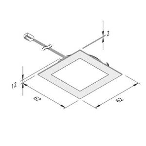 LED bútorszer. lámpa GYIK 58 acél 5x set 3W 3000K kép