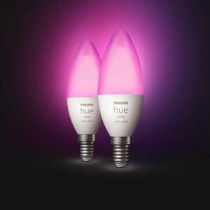 Philips Hue gyertya fehér&színes amb. E14 5, 3W 2db kép