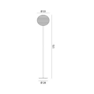 Rotaliana Flow Glass F2 állólámpa Ø 33 cm kép