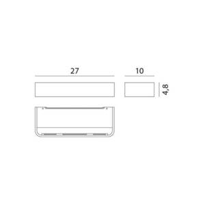 Rotaliana Frame W2 LED fali lámpa bronz 3000 K kép