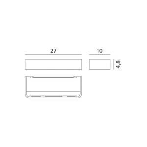 Rotaliana Frame W2 LED fali lámpa fekete 3000 K kép