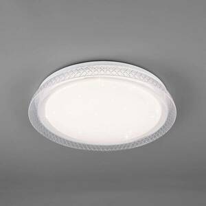LED mennyezeti lámpa Heracles, hangol. feh., Ø38cm kép