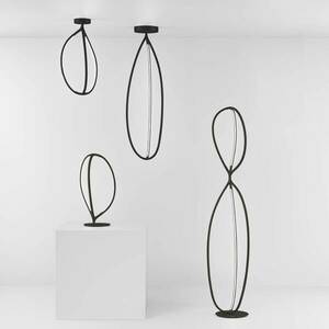 Artemide Arrival mennyezeti lámpa, App, fekete, 70cm kép
