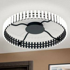 Mansion LED mennyezeti lámpa, fekete-fehér Ø 63 cm kép