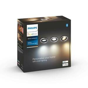 Philips Hue Milliskin LED beép. spot 3 db ker. alu kép
