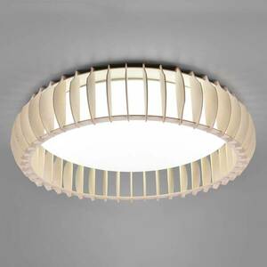 LED mennyezeti lámpa Monte, CCT, Ø 60 cm, fa lámpa kép