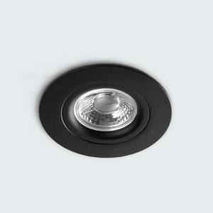 LED beép. mennyezeti lámpa DL6809, kerek, fekete kép