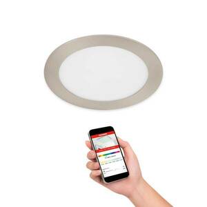 Virgo LED-es süllyesztett lámpa, RGBW, nikkel, Ø 17 cm kép