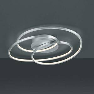 LED mennyezeti lámpa Gale, 60 cm, matt nikkel kép