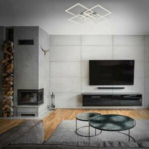 LED mennyezeti lámpa Frames 4 négyzet króm 72x72cm kép
