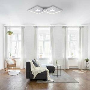 LED lámpa Amara, két négyzet alakú, ezüst kép
