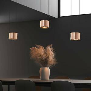 BANKAMP Impulse LED függő lámpa 3 izzós rozéarany kép