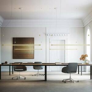 Rotaliana Squiggle H9 LED függő lámpa arany 176 cm kép