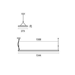 SL629PL direkt/indirekt, DALI, 154cm, szürke 4000K kép