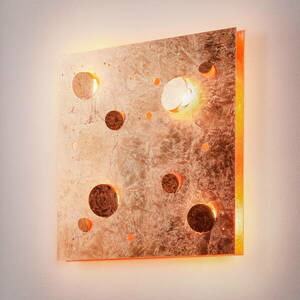 Knikerboker Buchi fali lámpa 60x60 cm levélréz kép