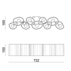 LED fali lámpa Honey 72, 2 cm, szabályozható kép