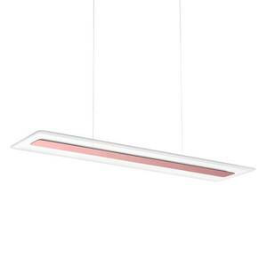 LED függő lámpa Antilla, üveg, négyszögletes, réz kép