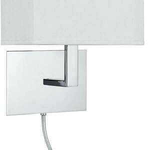 Fali lámpa 6519 LED olvasólámpával, króm kép
