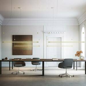Rotaliana Squiggle H8 LED függő lámpa arany 140 cm kép