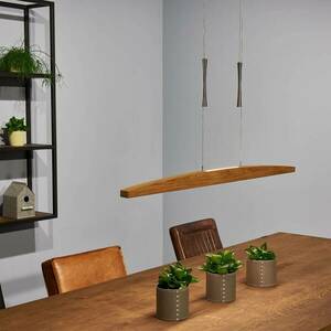 HerzBlut Arco LED függő lámpa tölgy olaj 130 cm kép