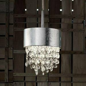 LED függő lámpa Olà S2 15, Ø 15 cm ezüst/átlátszó kép