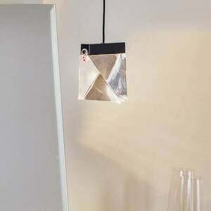 Fabbian Tripla LED függő lámpa kristály antracit kép