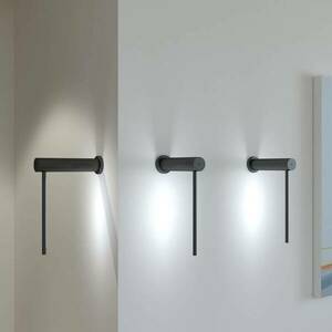 Martinelli Luce Mosca LED fali lámpa 20cm fekete kép