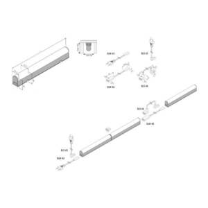 LED fénycsík EcoLite F HO, 3 000 K, 90 cm kép