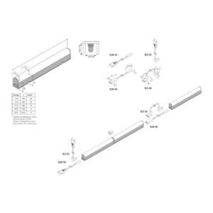LED fénycsík EcoLite F HO, 4 000 K, 115 cm kép