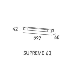 Egger Supreme LED fali lámpa, rozsdamentes acél, 60 cm kép