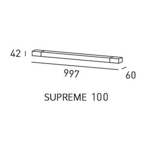 Egger Supreme LED fali lámpa, rozsdamentes acél, 100 cm kép