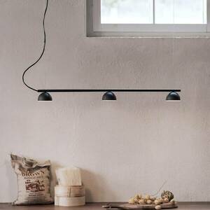 Northern Blush LED függő lámpa, három i., fekete kép