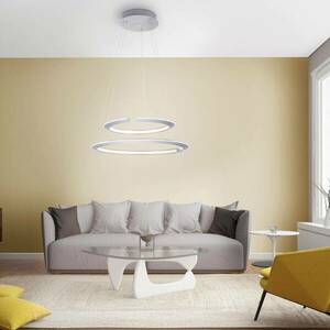 LED függő lámpa Alessa két LED gyűrűvel kép
