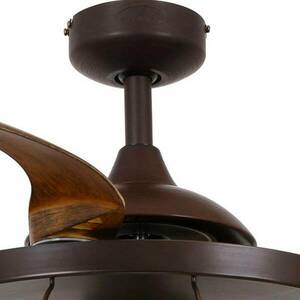 Beacon mennyezeti ventilátor világítás Fanaway Industri barna csendes kép