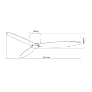 Beacon mennyezeti ventilátor Airfusion Radar fekete 132 cm csendes kép