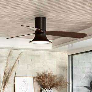 Beacon mennyezeti ventilátor világítással Flusso bronz színű csendes kép