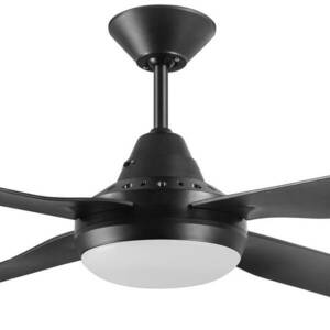 Beacon mennyezeti ventilátor világítással Moonah, fekete, csendes kép