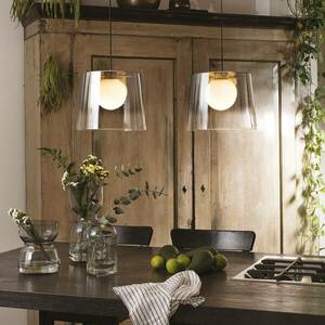 Ideal Lux Fade LED függő lámpa króm-átlátszó kép