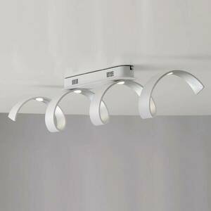 LED mennyezeti lámpa Helix fehér-ezüst kép