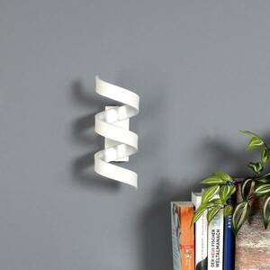 LED fali lámpa Helix, fehér-ezüst, magasság 26 cm kép