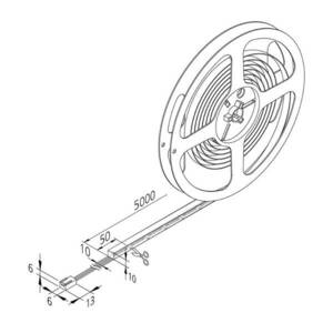 LED-szalag Basic-Tape F, IP54, 3, 000K, hossza 500cm kép