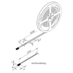 LED-szalag Dynamic-Tape S IP54 2, 700-5, 000K 500cm kép