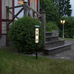 LED napelemes ösvény lámpa ösvény házszám kijelző kép