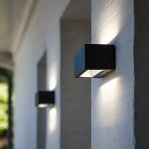 LED külső fali lámpa Gemini 22 cm 3 000 K fekete kép